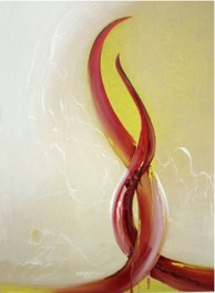 Leidenschaft, Acryl, 2003, 700 x 1000 mm, Uta Wehrmann